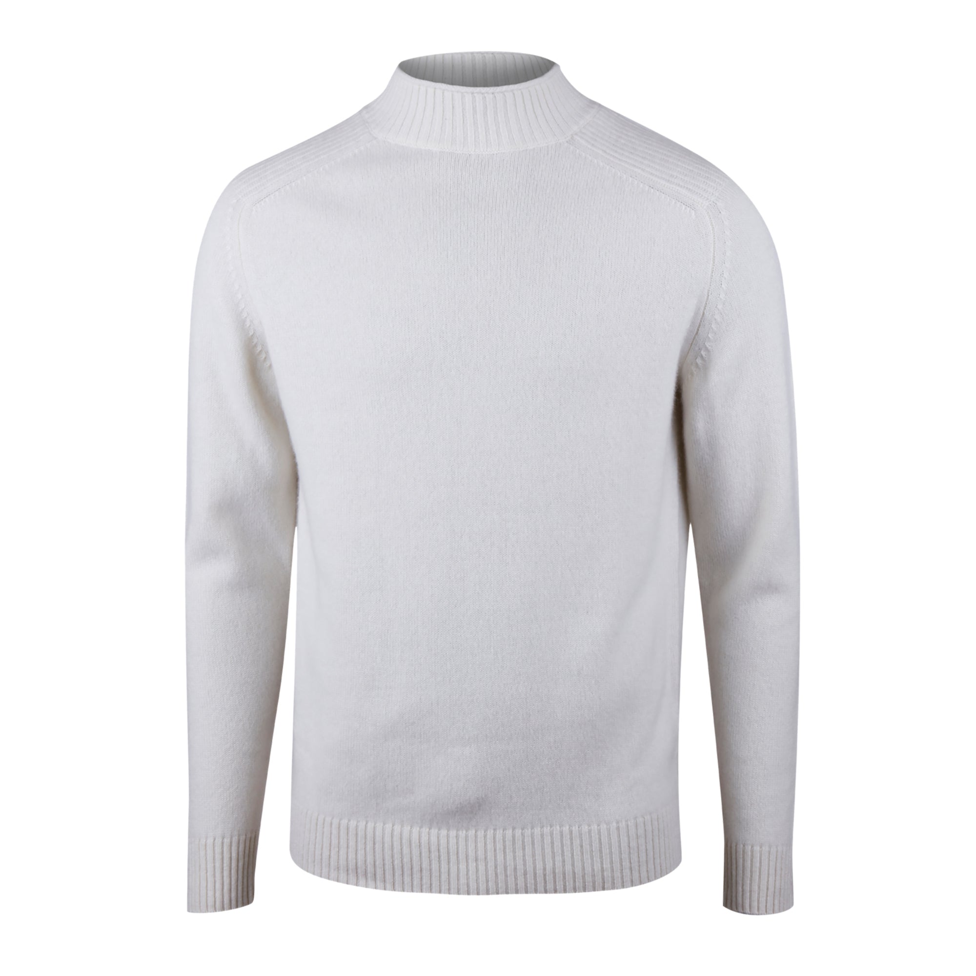 Off-White Cashmere Mock Neck Sweater - Stenströms - Boutique Jacques Last Call