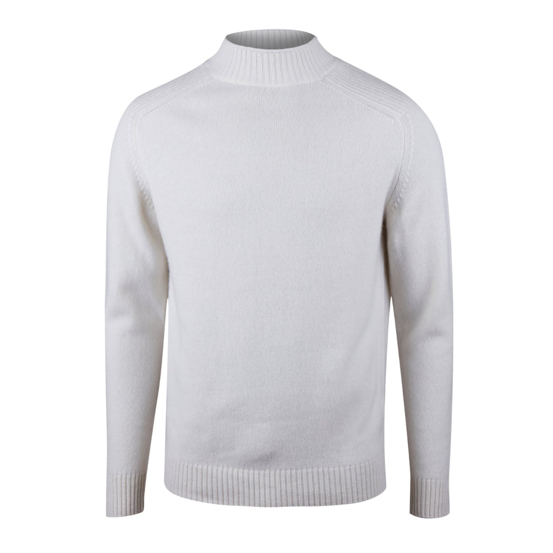 Off-White Cashmere Mock Neck Sweater - Stenströms - Boutique Jacques Last Call