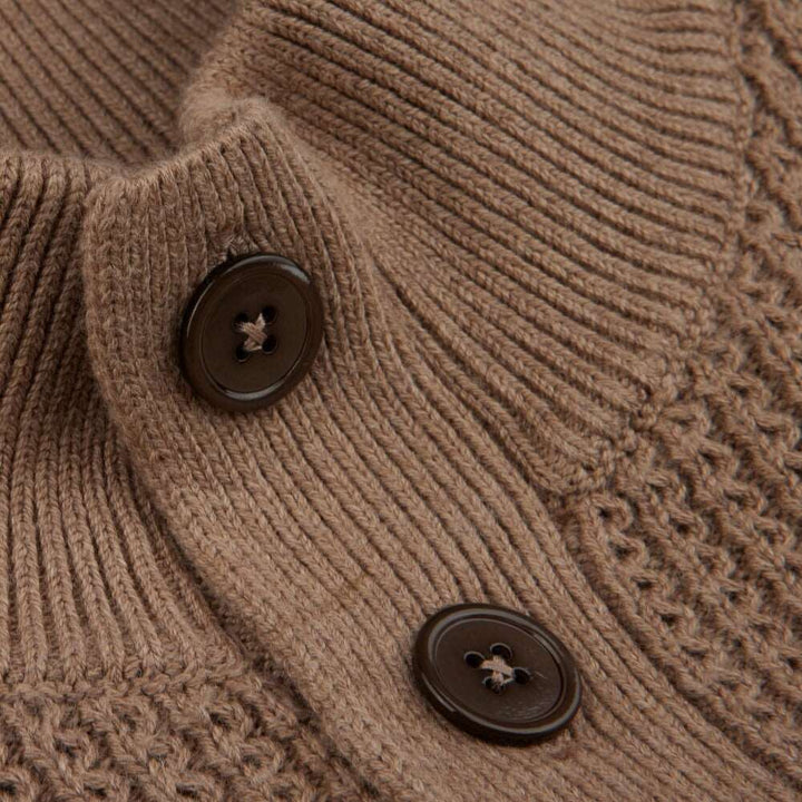 Beige Chunky Cotton-Cashmere Sweater - Stenströms