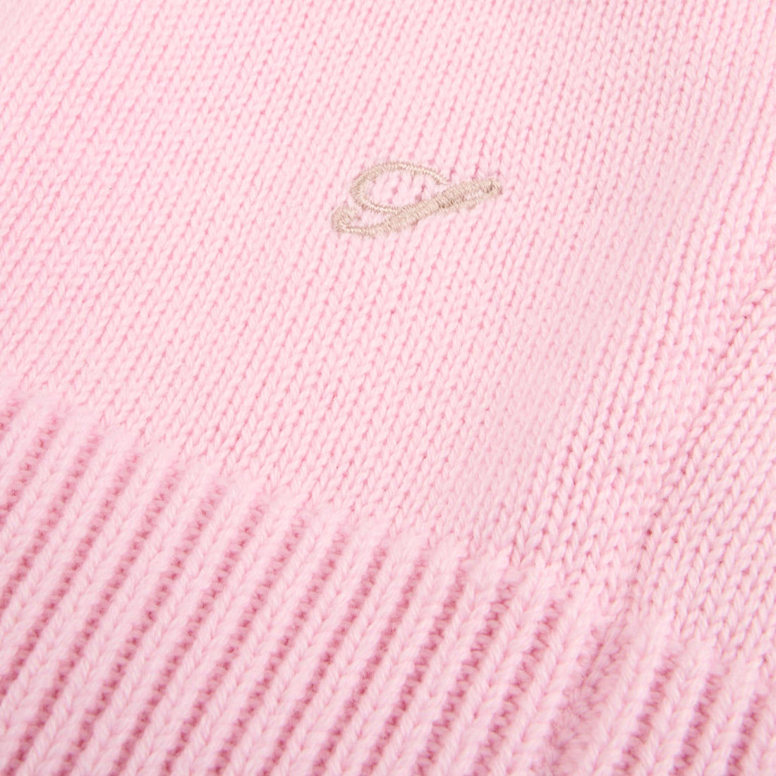 Pink Textured Cotton Crew Neck Sweater - Stenströms - Boutique Jacques International