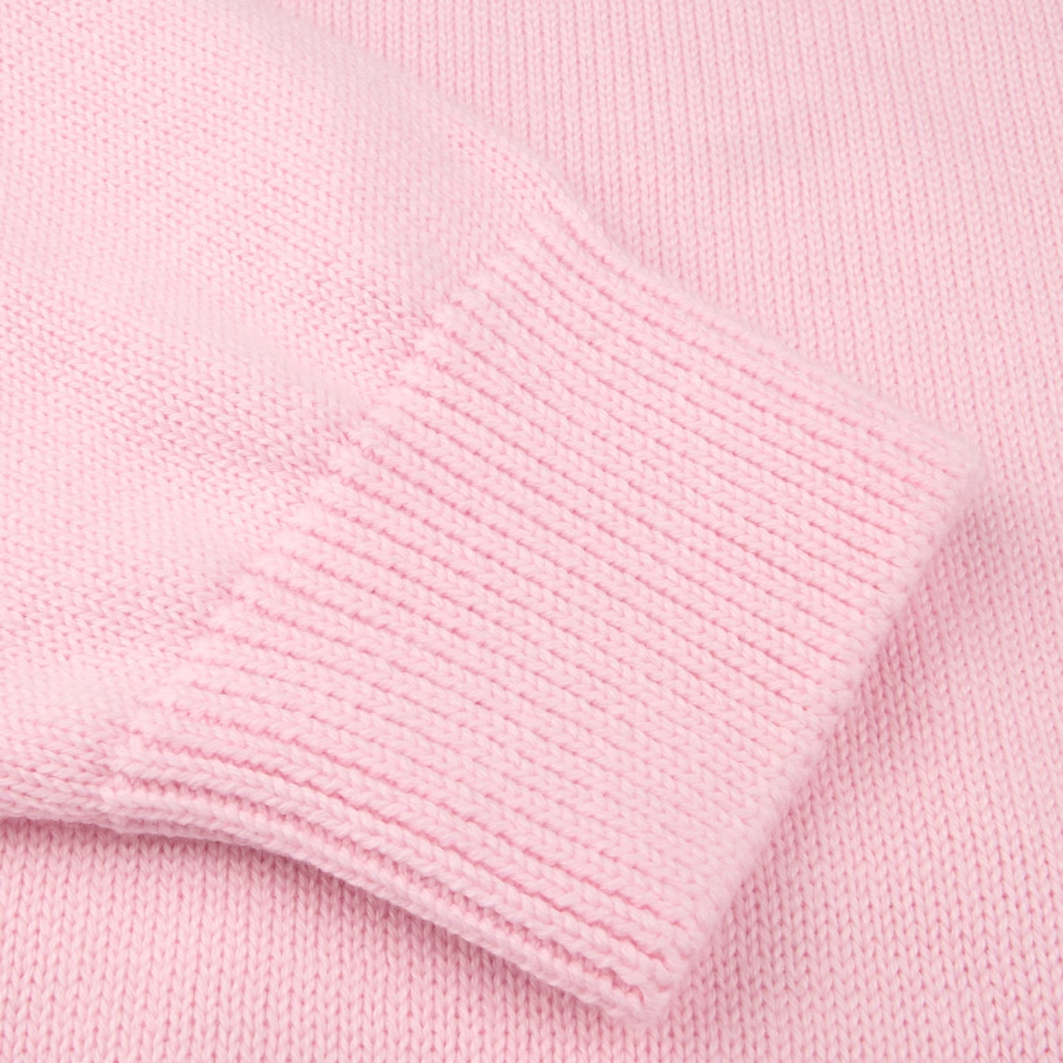 Pink Textured Cotton Crew Neck Sweater - Stenströms - Boutique Jacques International