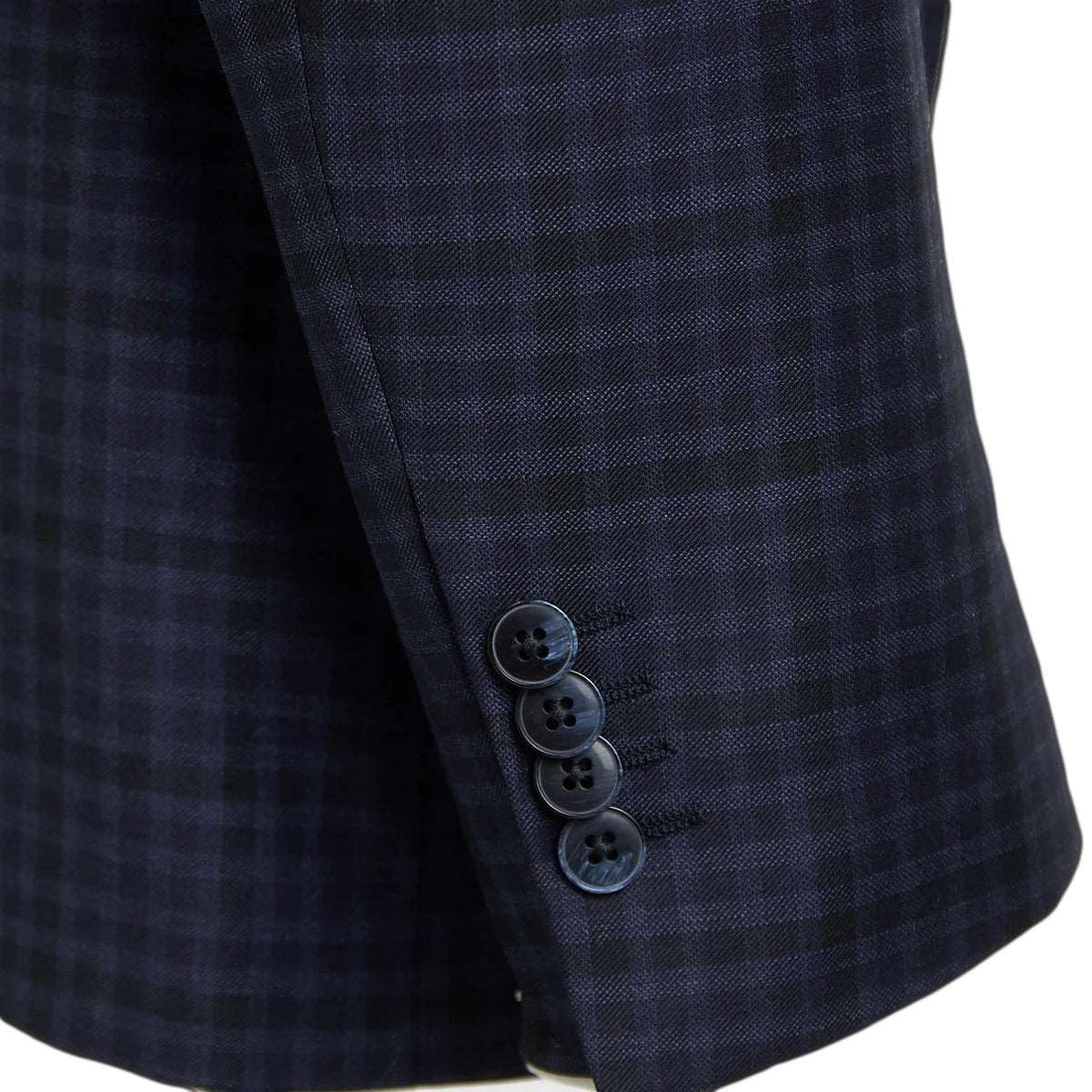 Blue Check Dream Fit Super 140s REDA Wool Suit - Luigi Bianchi