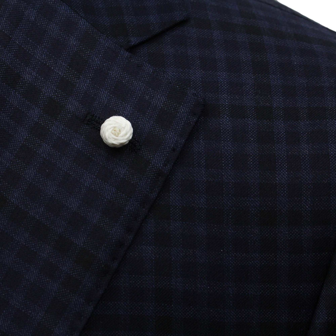 Blue Check Dream Fit Super 140s REDA Wool Suit - Luigi Bianchi