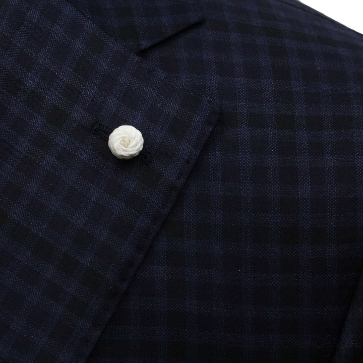 Blue Check Dream Fit Super 140s REDA Wool Suit - Luigi Bianchi
