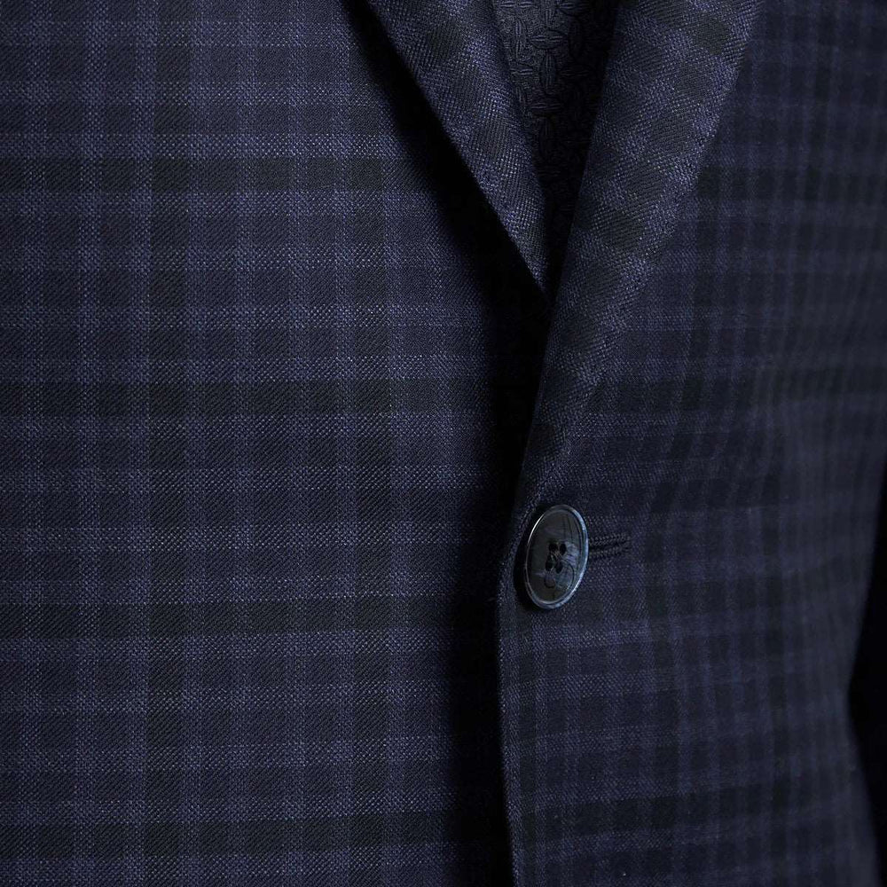 Blue Check Dream Fit Super 140s REDA Wool Suit - Luigi Bianchi