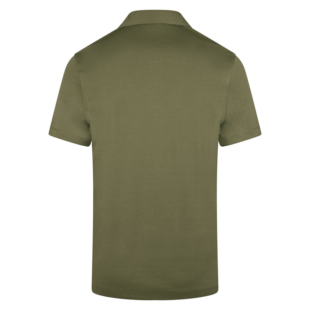 Dark Green Mercerized Cotton Polo Shirt - Stenströms - Boutique Jacques Last Call