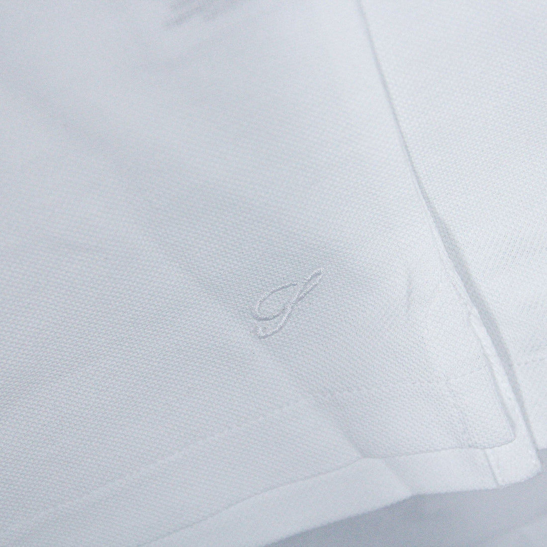 White Short Sleeve Piqué Polo Shirt - Stenströms