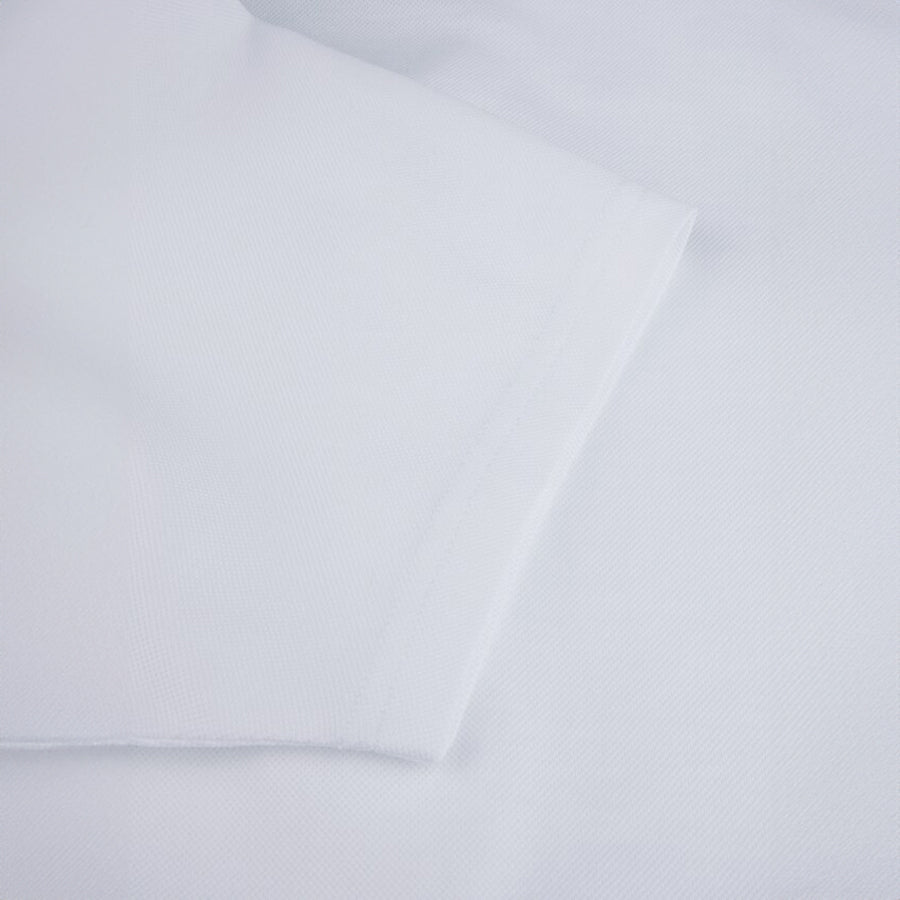 White Short Sleeve Piqué Polo Shirt - Stenströms