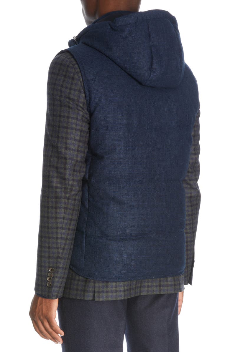 Blue Barker Vitale Barberis Vest with Hood - Jack Victor - Boutique Jacques Last Call