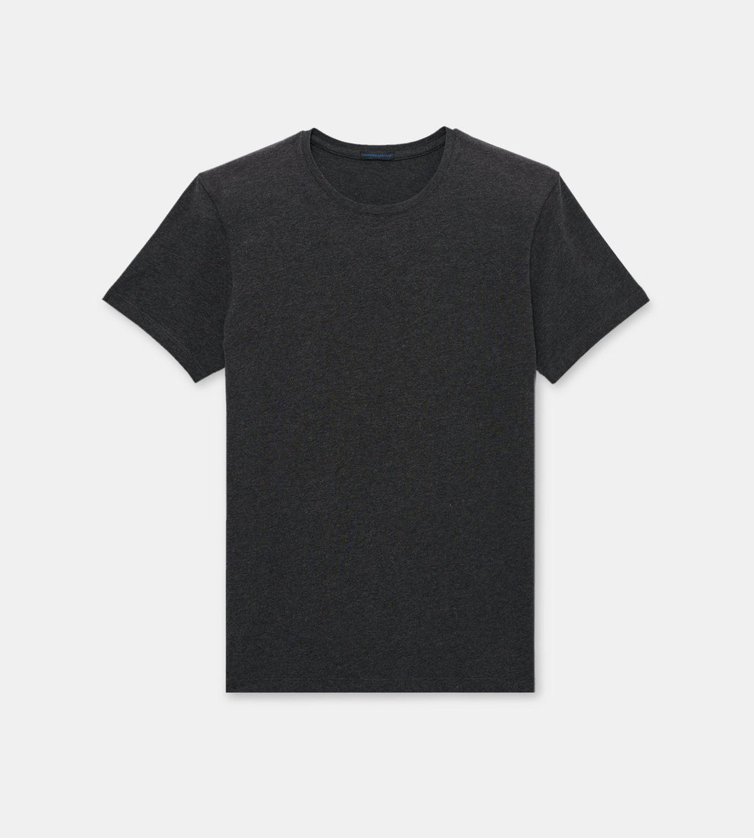 Charcoal Pima Stretch Short Sleeve Crew Neck - Patrick Assaraf - Boutique Jacques International