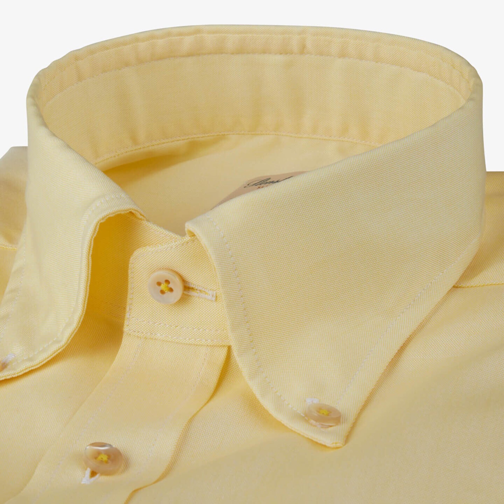 Yellow Oxford Fitted Body Casual Shirt - Stenströms