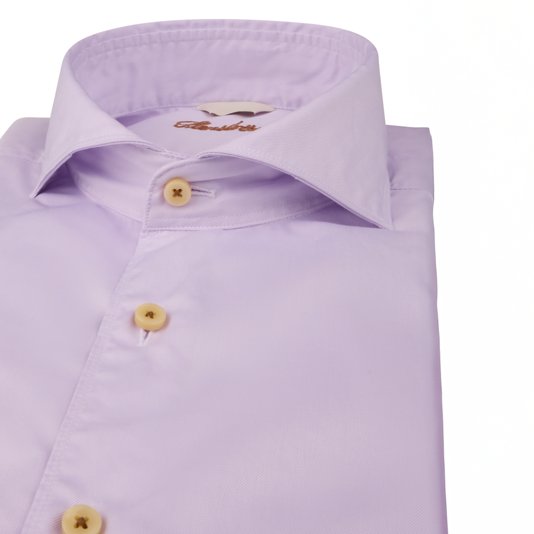 Lavender Garment Wash Fitted Casual Shirt - Stenströms