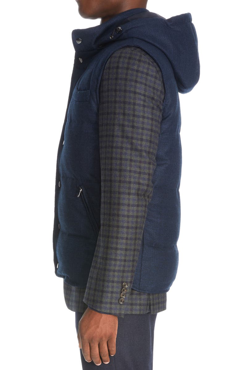 Blue Barker Vitale Barberis Vest with Hood - Jack Victor - Boutique Jacques Last Call