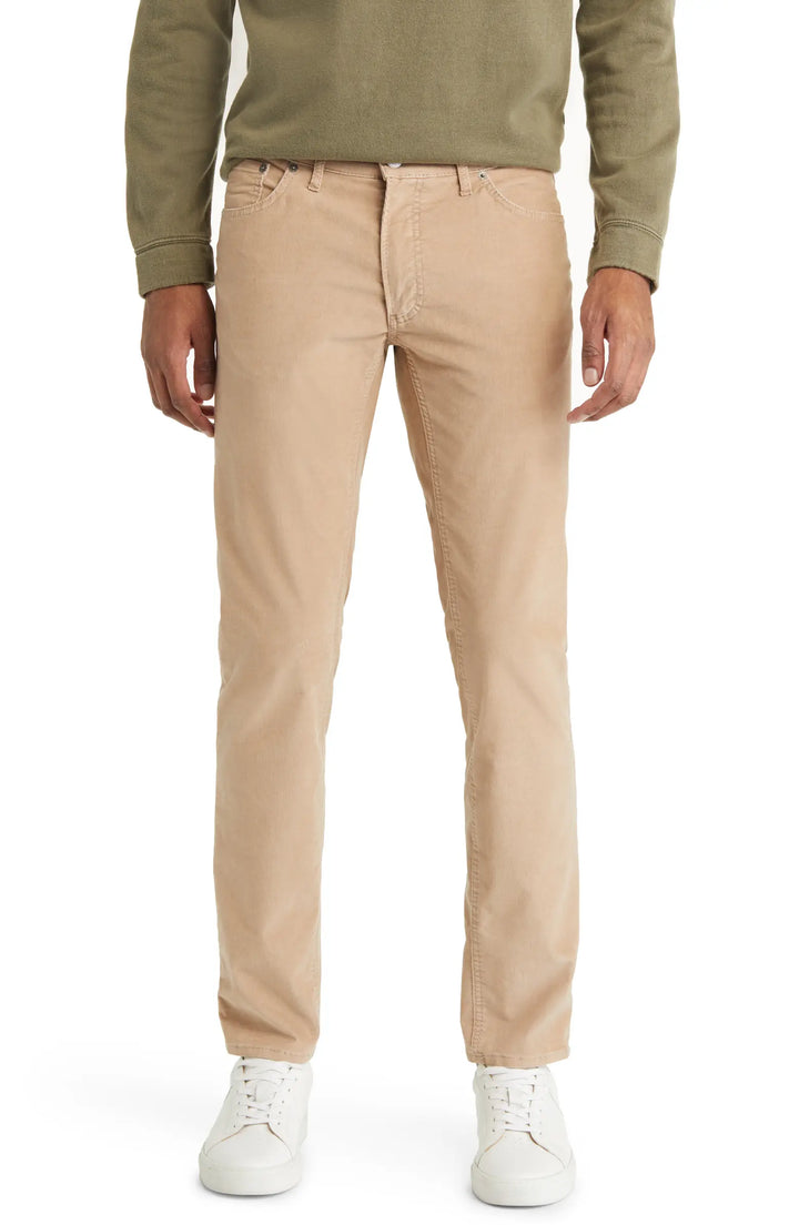 Beige Chuck Five-Pocket Slim Fit Corduroy Pants - Brax - Boutique Jacques Last Call