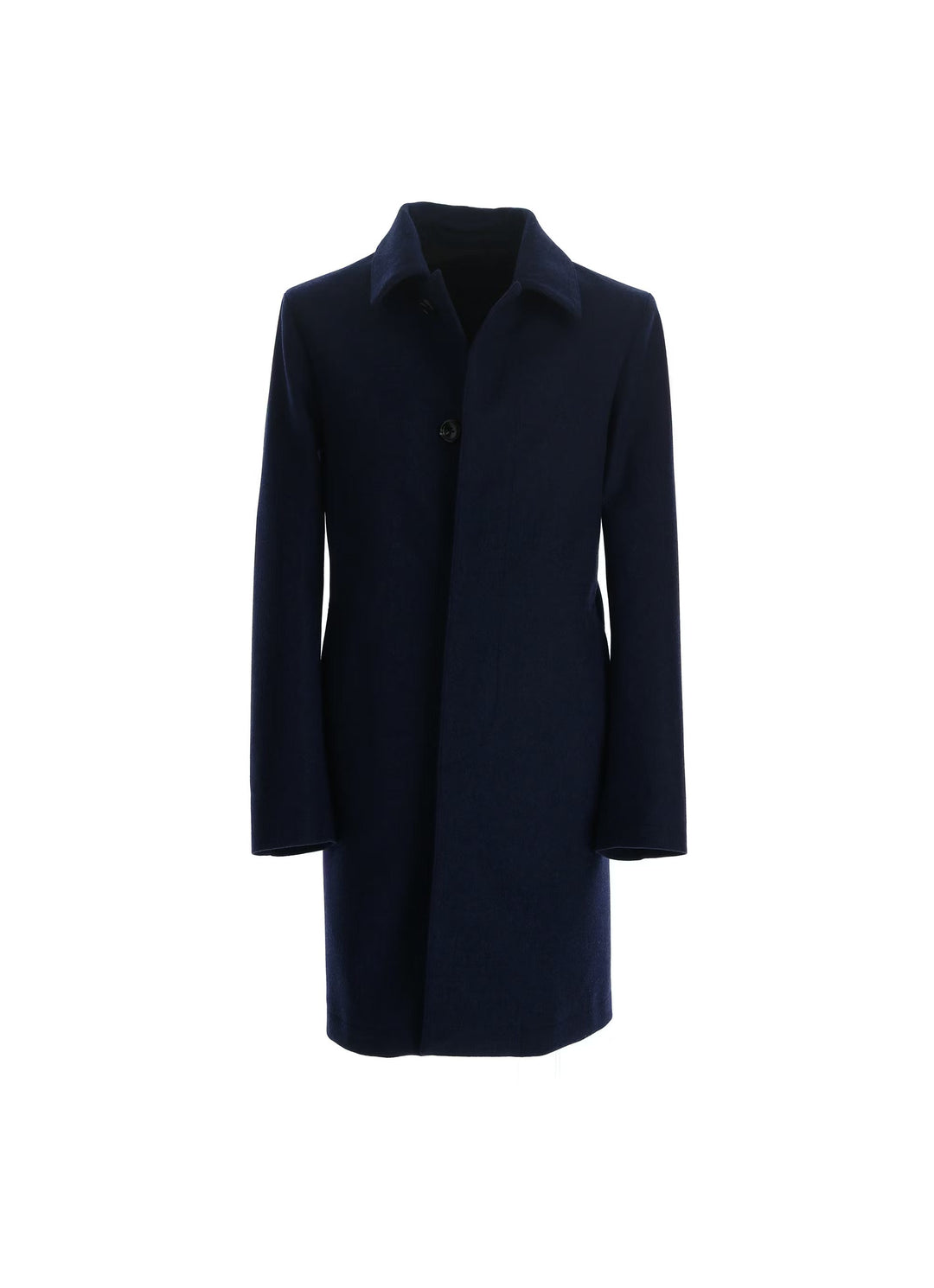 Blue Storm System Loro Piana Wool Waterproof Overcoat - Luigi Bianchi Mantova - Boutique Jacques Last Call