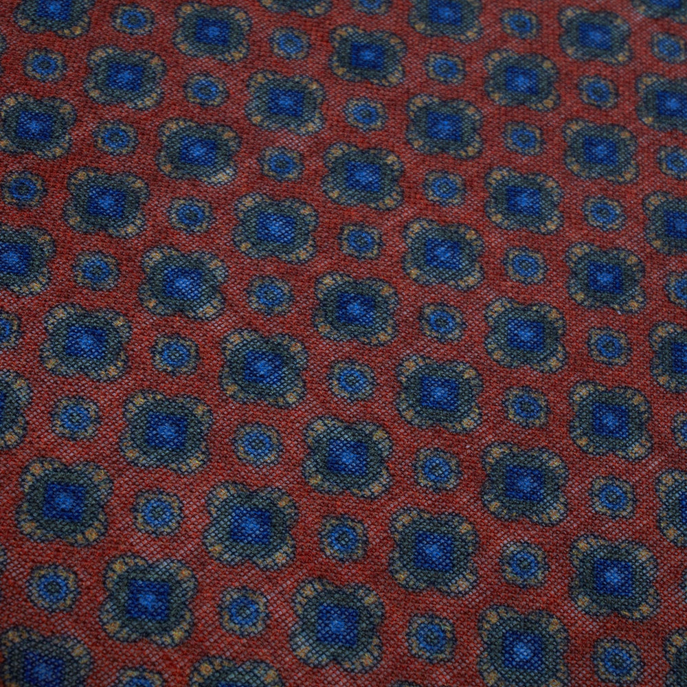 Geometric Patterned Hankie In Wool - Boutique Jacques Last Call