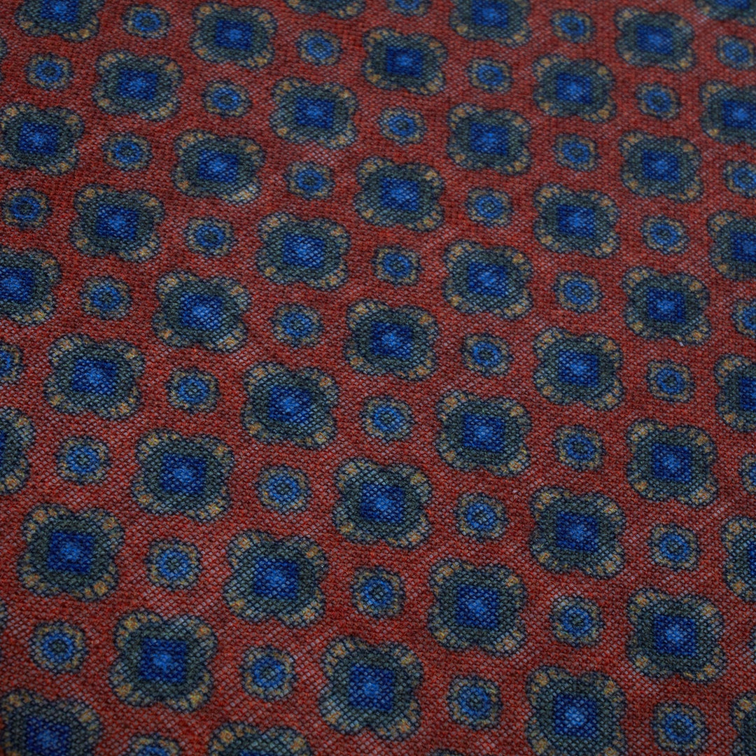 Geometric Patterned Hankie In Wool - Boutique Jacques Last Call