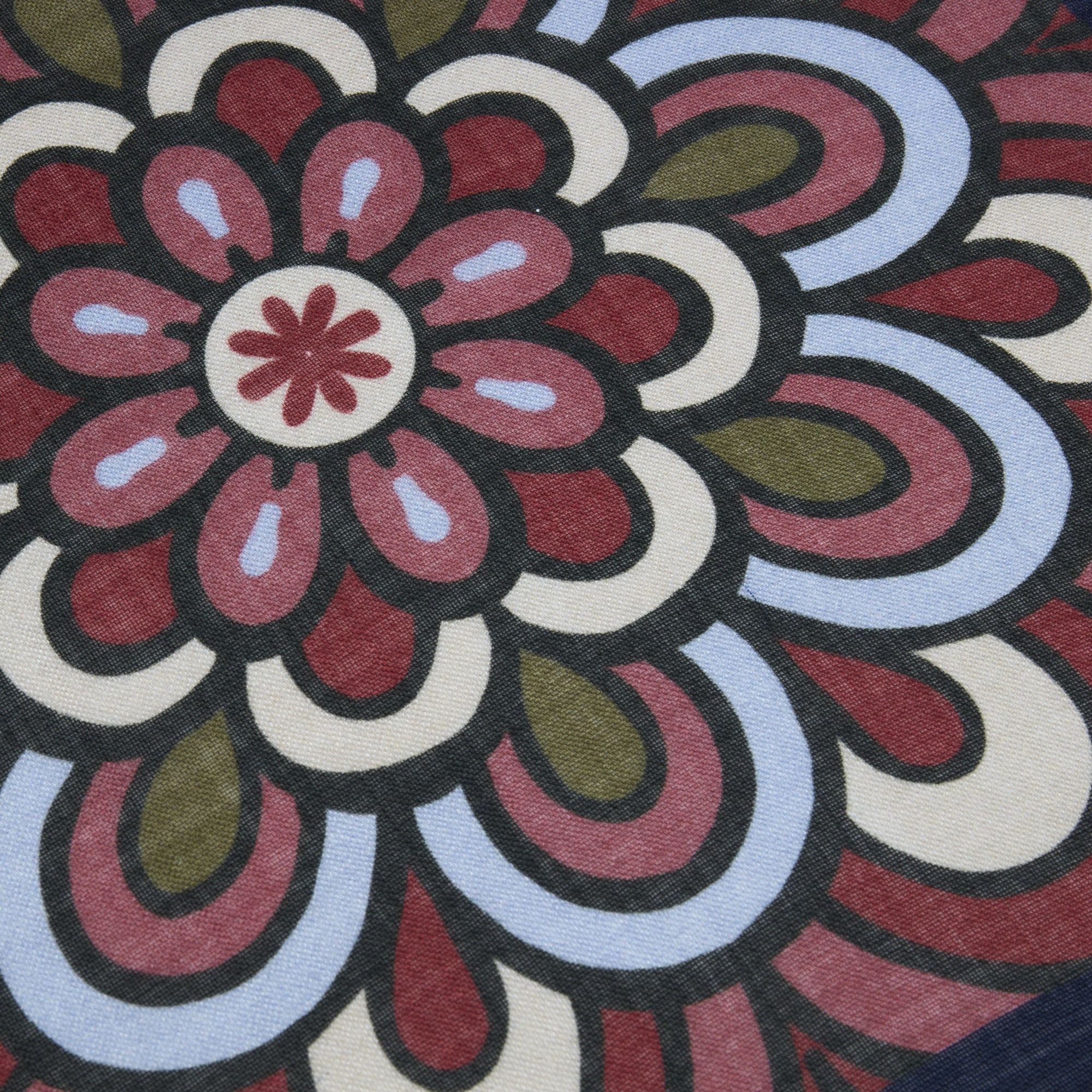 Flower Patterned Wool Silk Hankie - Stenströms - Boutique Jacques Last Call