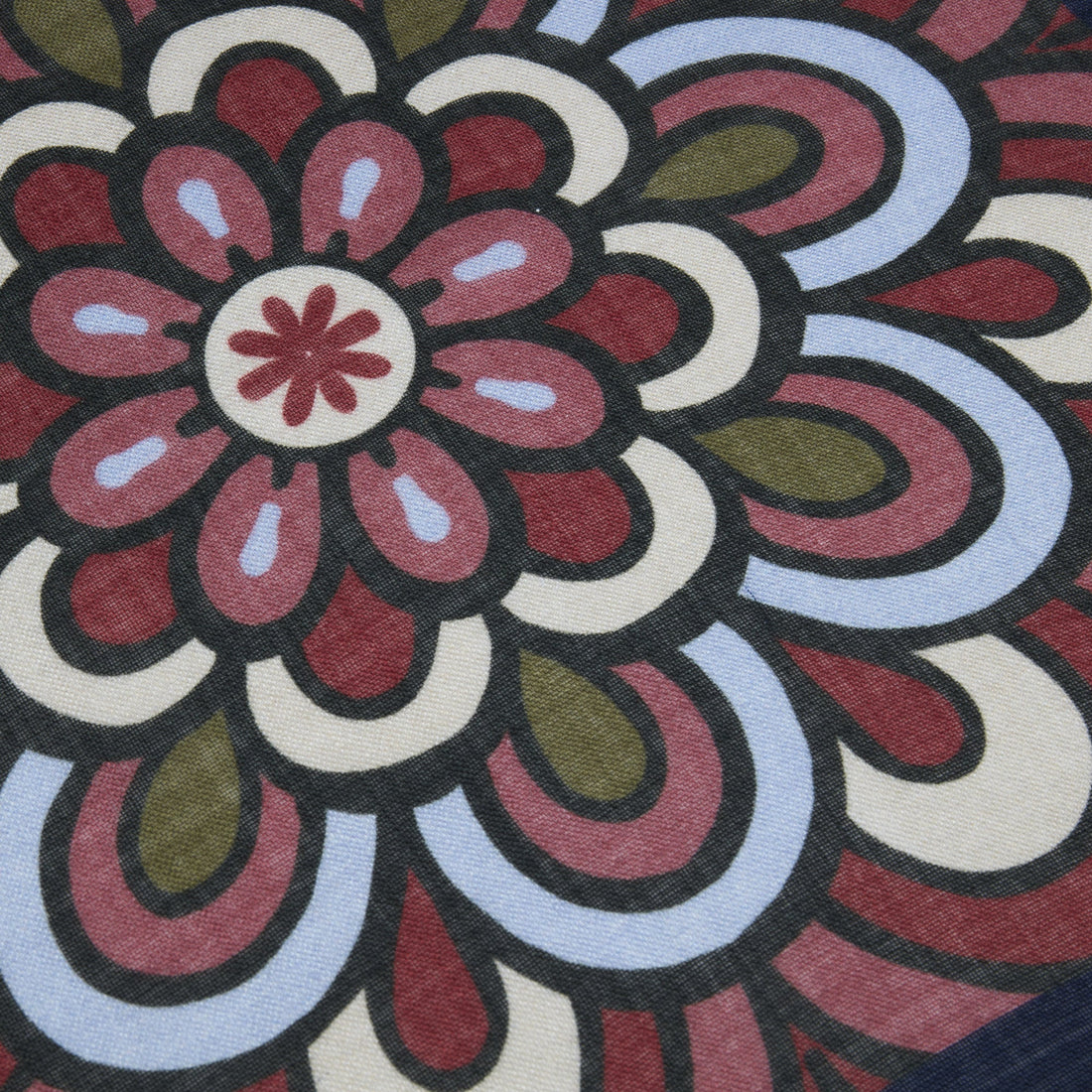 Flower Patterned Wool Silk Hankie - Stenströms - Boutique Jacques Last Call
