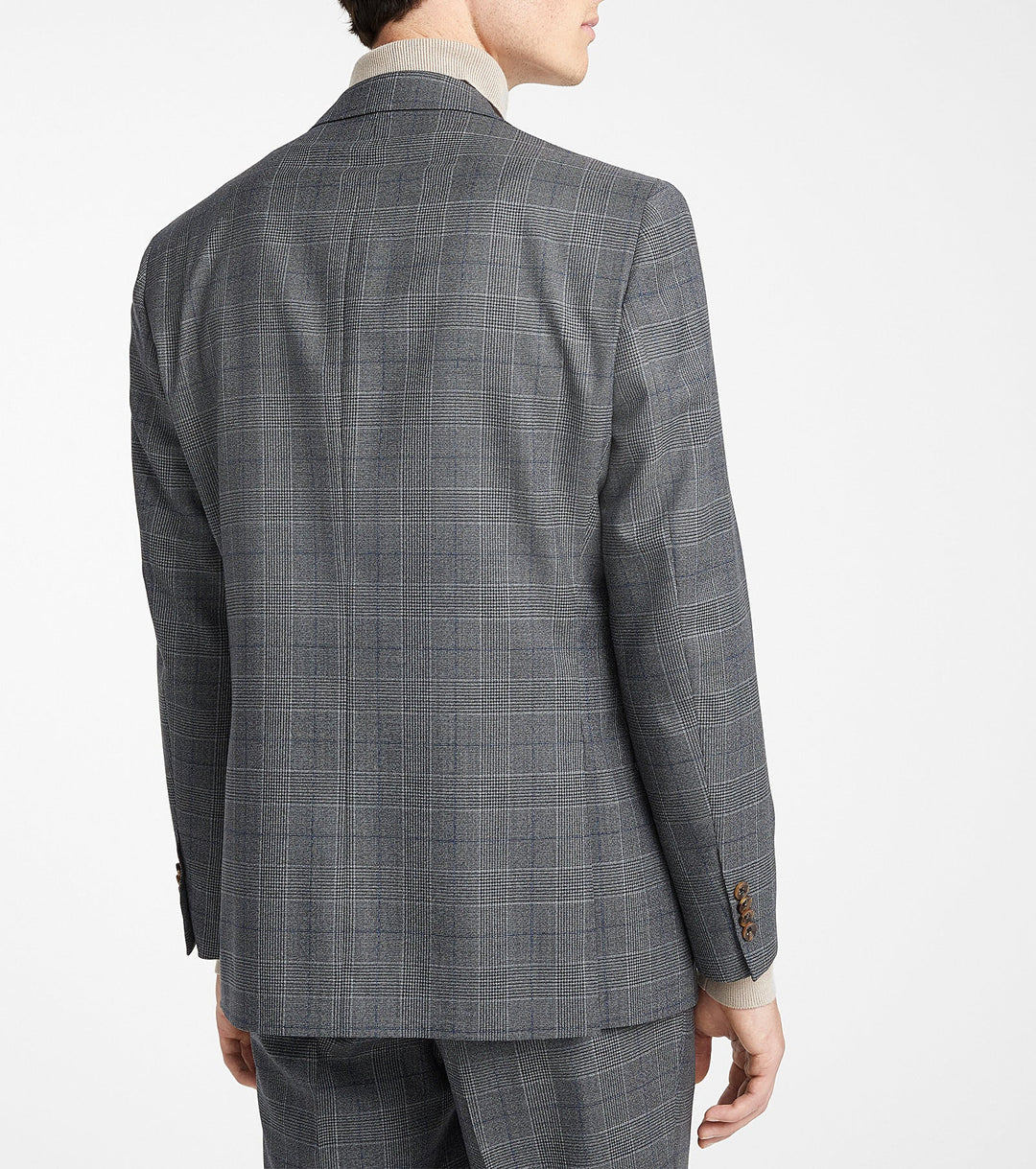 Gray Prince-of-wales Check Midland Contemporary Fit Wool Suit - Jack Victor - Boutique Jacques Last Call