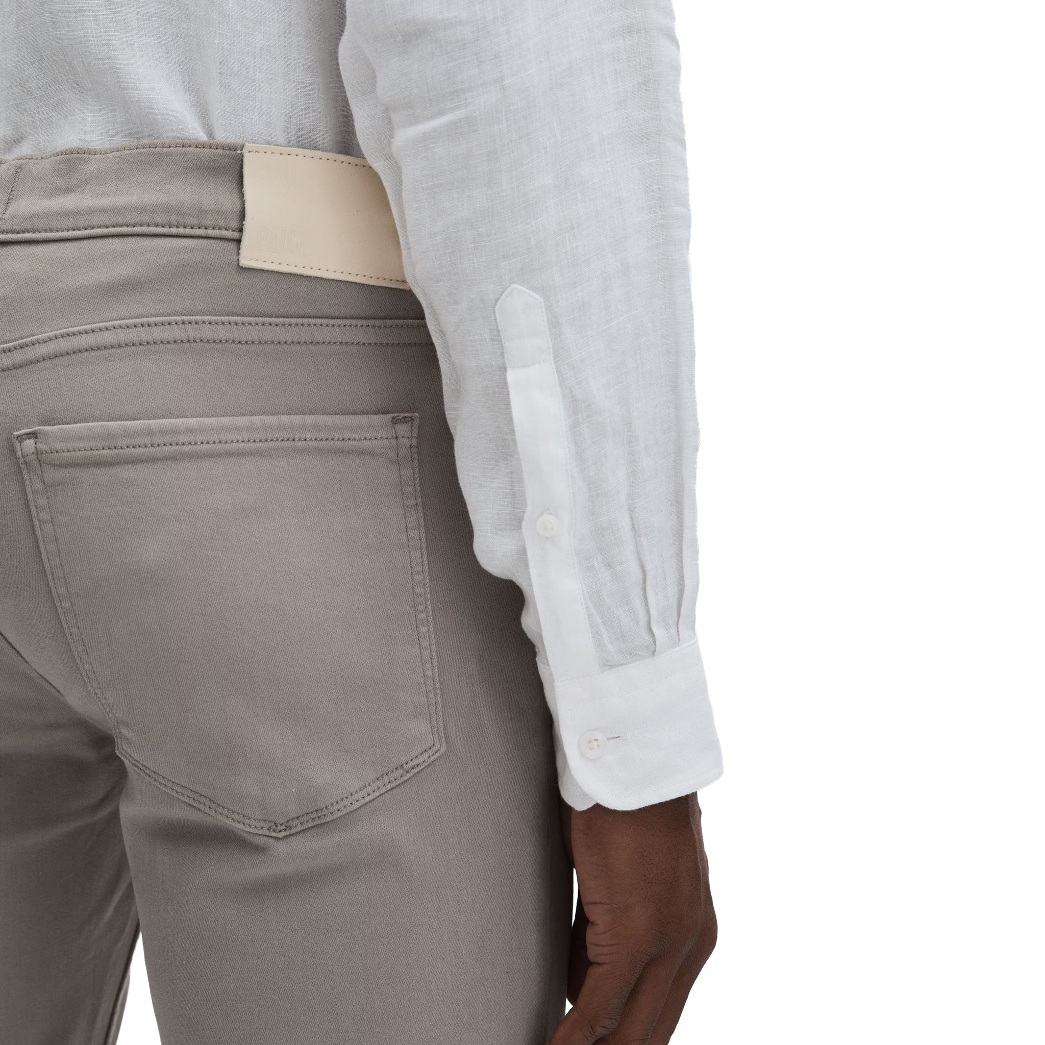 Silver Pearl Federal Straight Fit Transcend Jeans - PAIGE