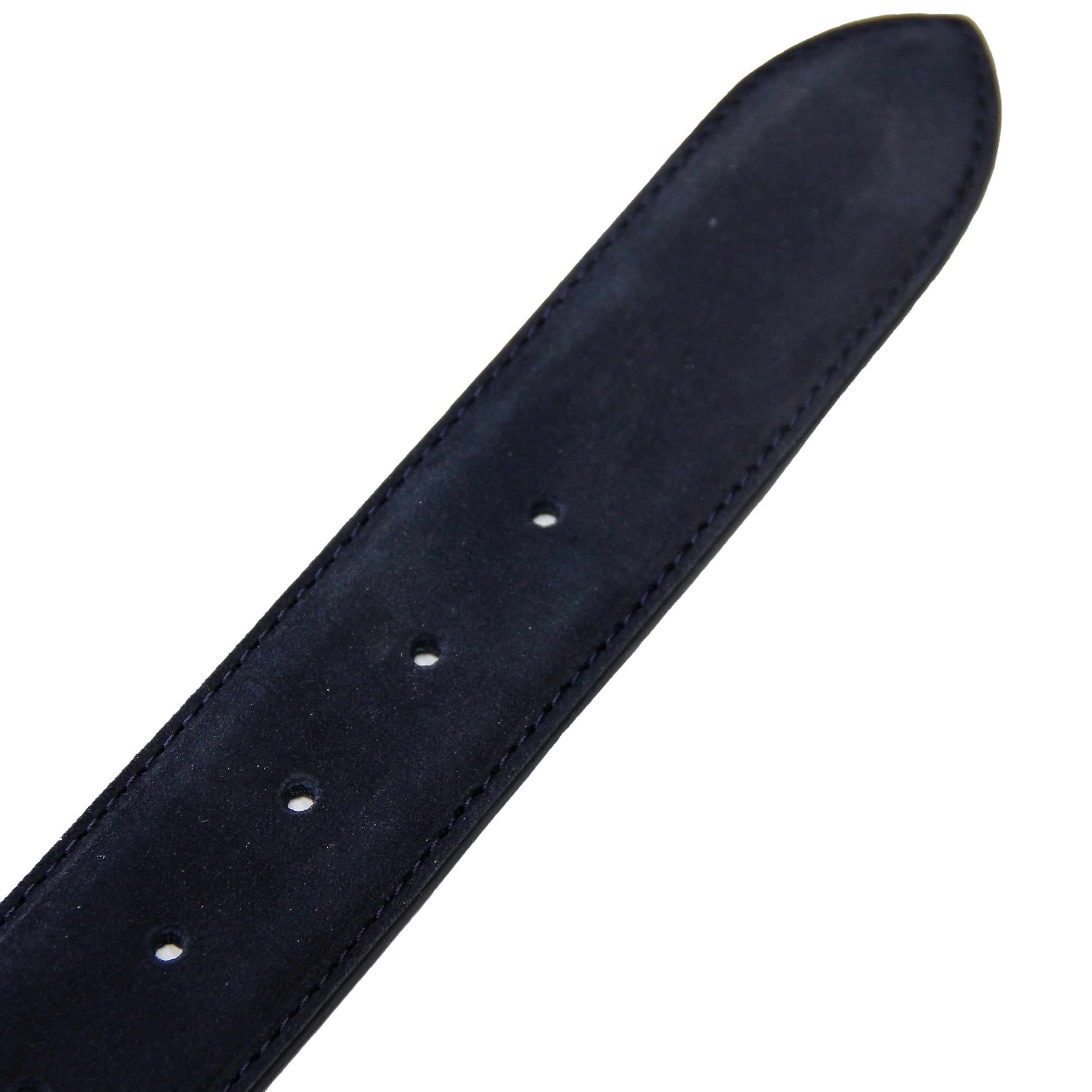 Midnight Blue Nubuck Soft Suede Leather Belt - Anderson's - Boutique Jacques Last Call