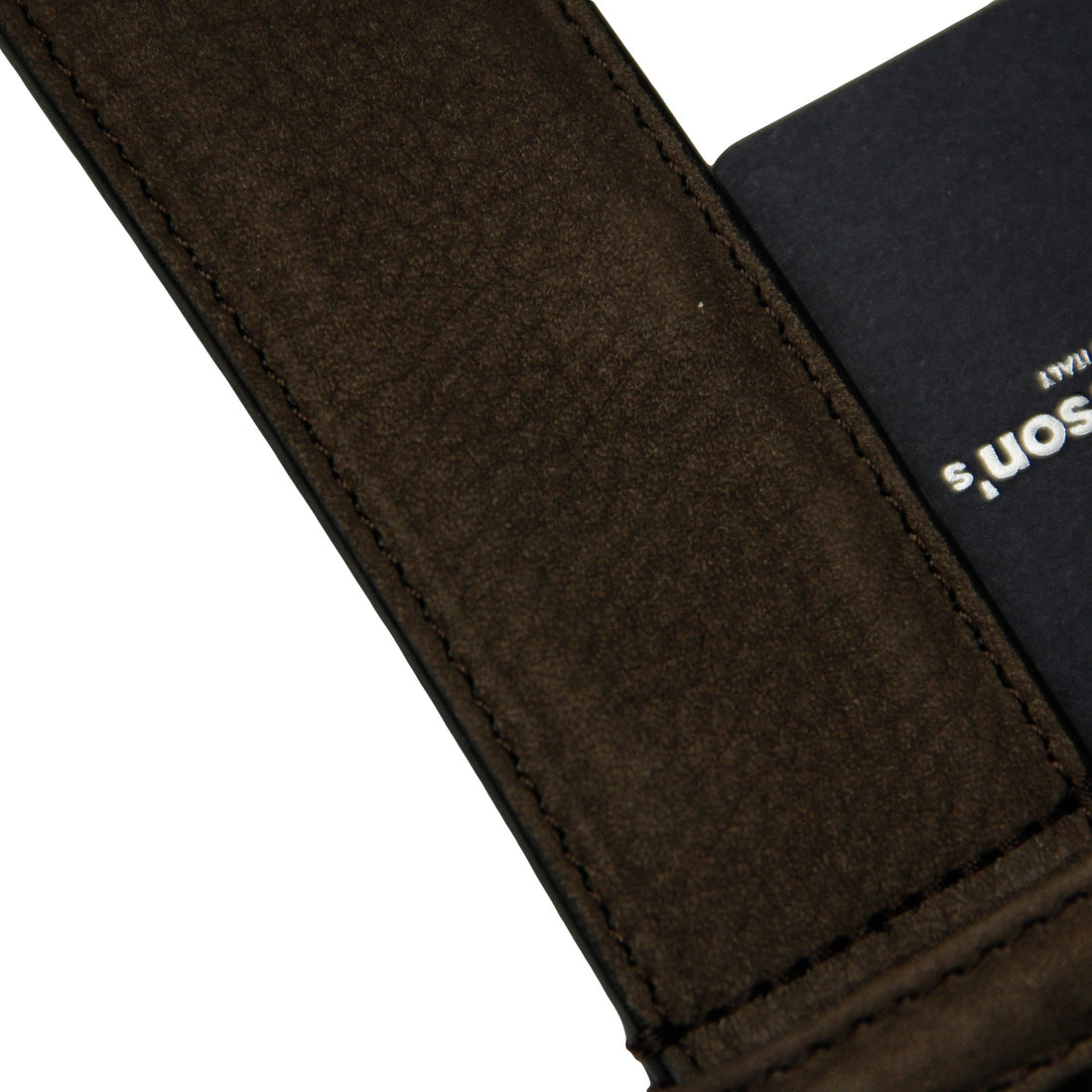 Taupe Brown Nubuck Soft Suede Leather Belt - Anderson's - Boutique Jacques Last Call