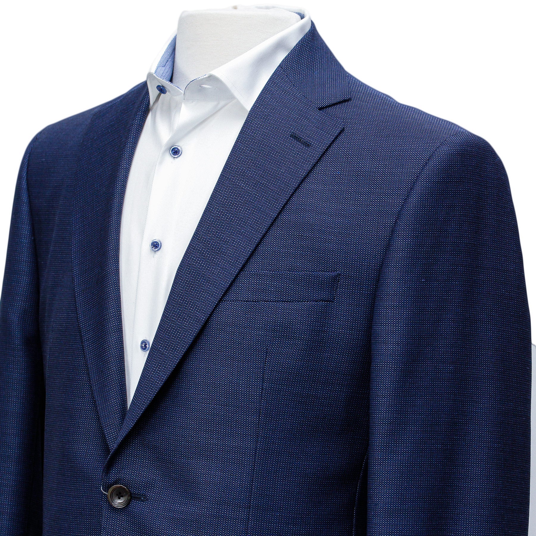 Jack Victor Blue Nail-head Esprit Modern Fit Suit - Boutique Jacques Last Call