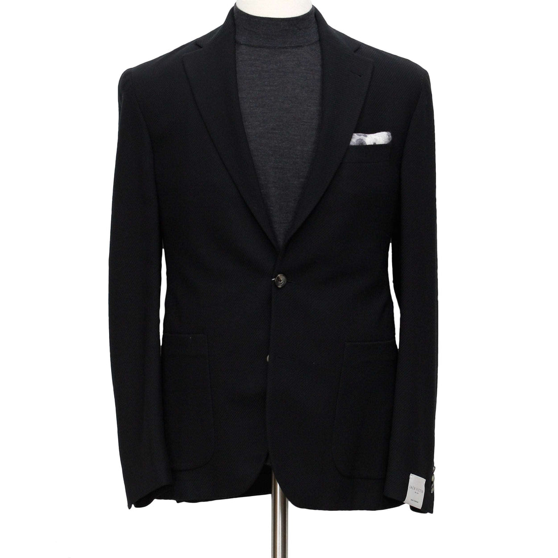 Black Comfortwear Queens Contemporary Fit Unconstructed Knit Sport Coat - Jack Victor