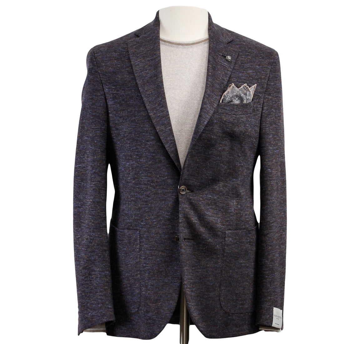 Brown Mélange Wool & Silk Hartford Contemporary Fit Sport Coat - Jack Victor - Boutique Jacques Last Call