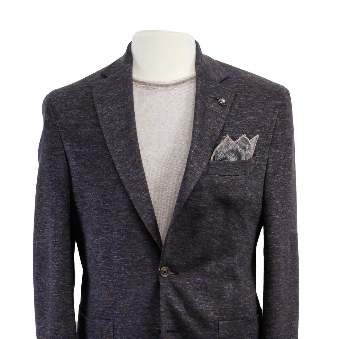 Brown Mélange Wool & Silk Hartford Contemporary Fit Sport Coat - Jack Victor - Boutique Jacques Last Call
