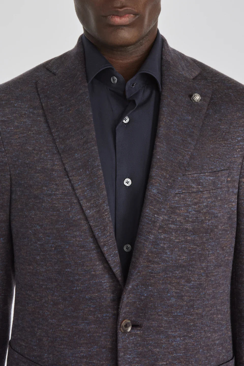 Brown Mélange Wool & Silk Hartford Contemporary Fit Sport Coat - Jack Victor - Boutique Jacques Last Call