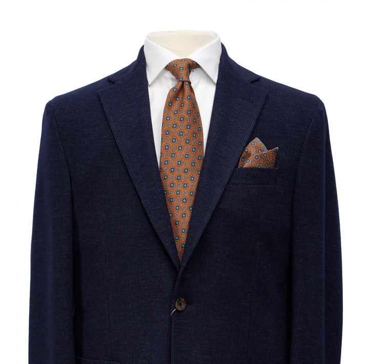 Dark Navy Knit Hampton Contemporary Fit Wool Sport Jacket - Jack Victor