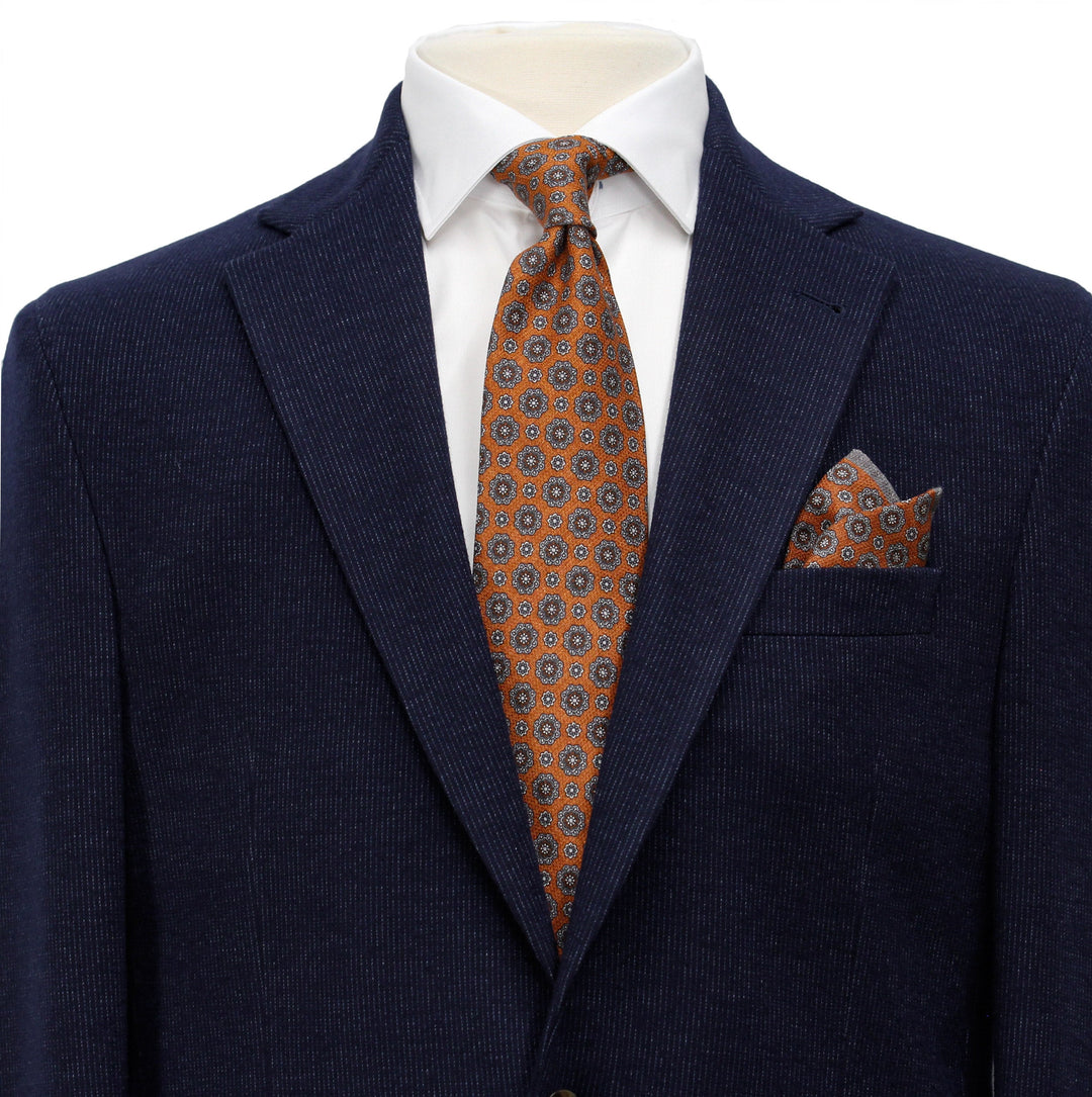 Dark Navy Knit Hampton Contemporary Fit Wool Sport Jacket - Jack Victor