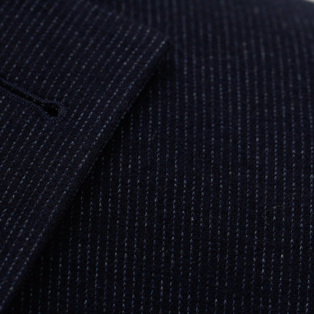 Dark Navy Knit Hampton Contemporary Fit Wool Sport Jacket - Jack Victor