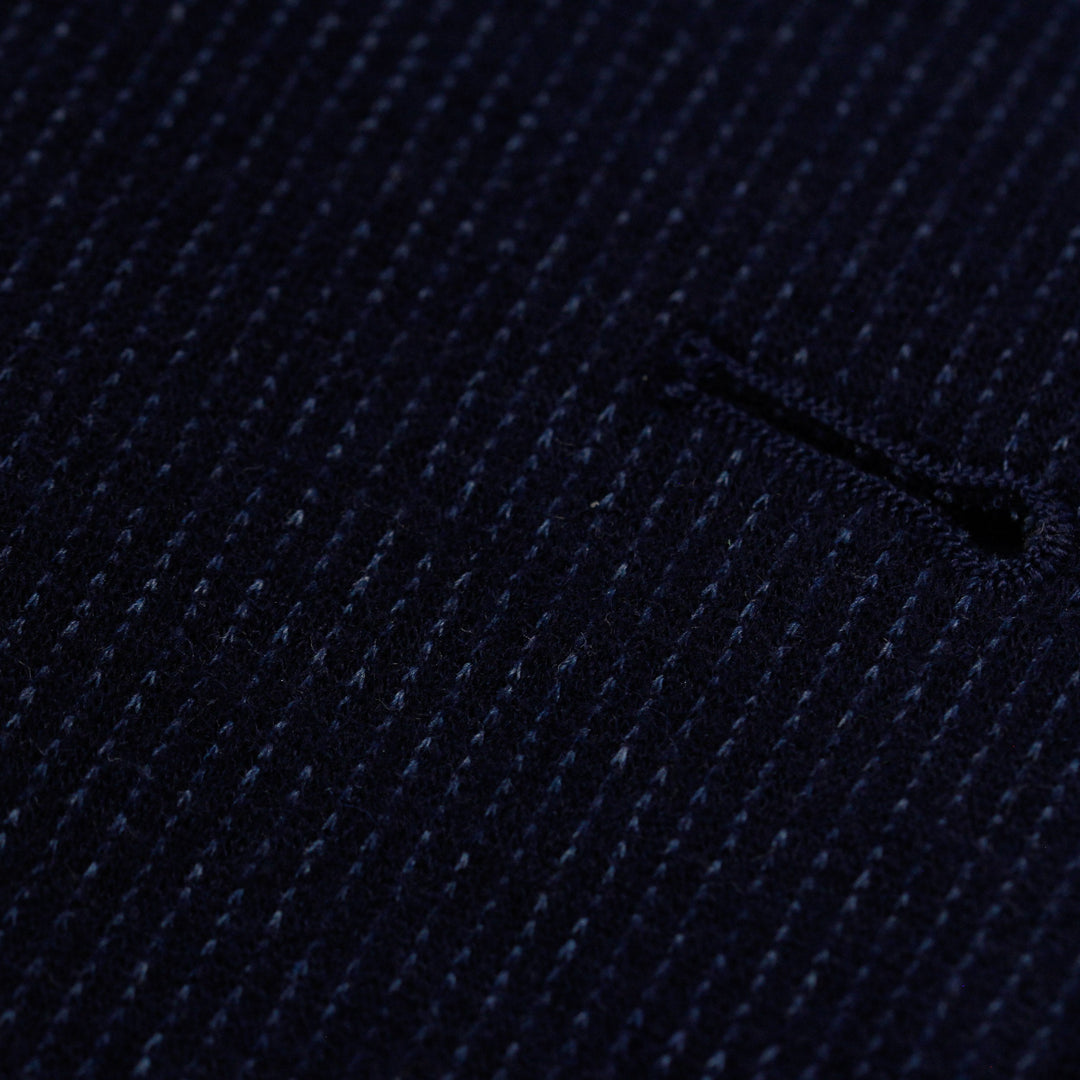 Dark Navy Knit Hampton Contemporary Fit Wool Sport Jacket - Jack Victor