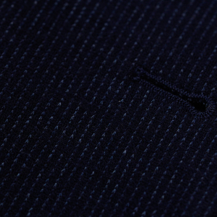 Dark Navy Knit Hampton Contemporary Fit Wool Sport Jacket - Jack Victor