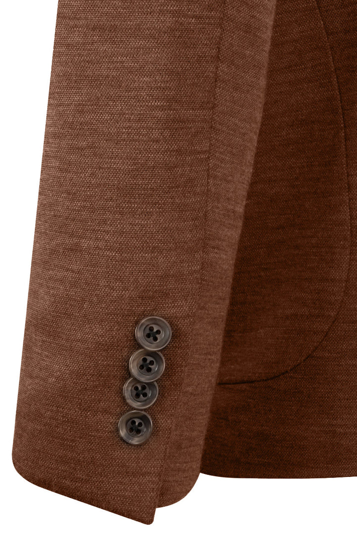 Brown Hartford Contemporary Fit Loro Piana Knit Wool Blazer - Jack Victor