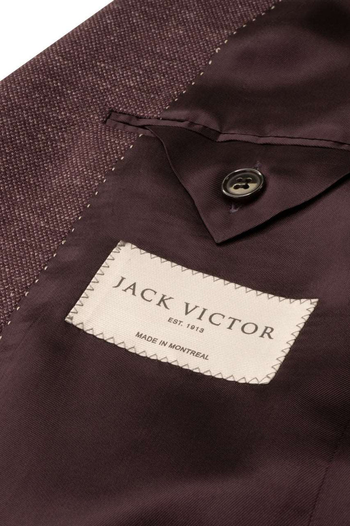 Berry Melange Hartford Contemporary Fit Unconstructed Sport Jacket - Jack Victor