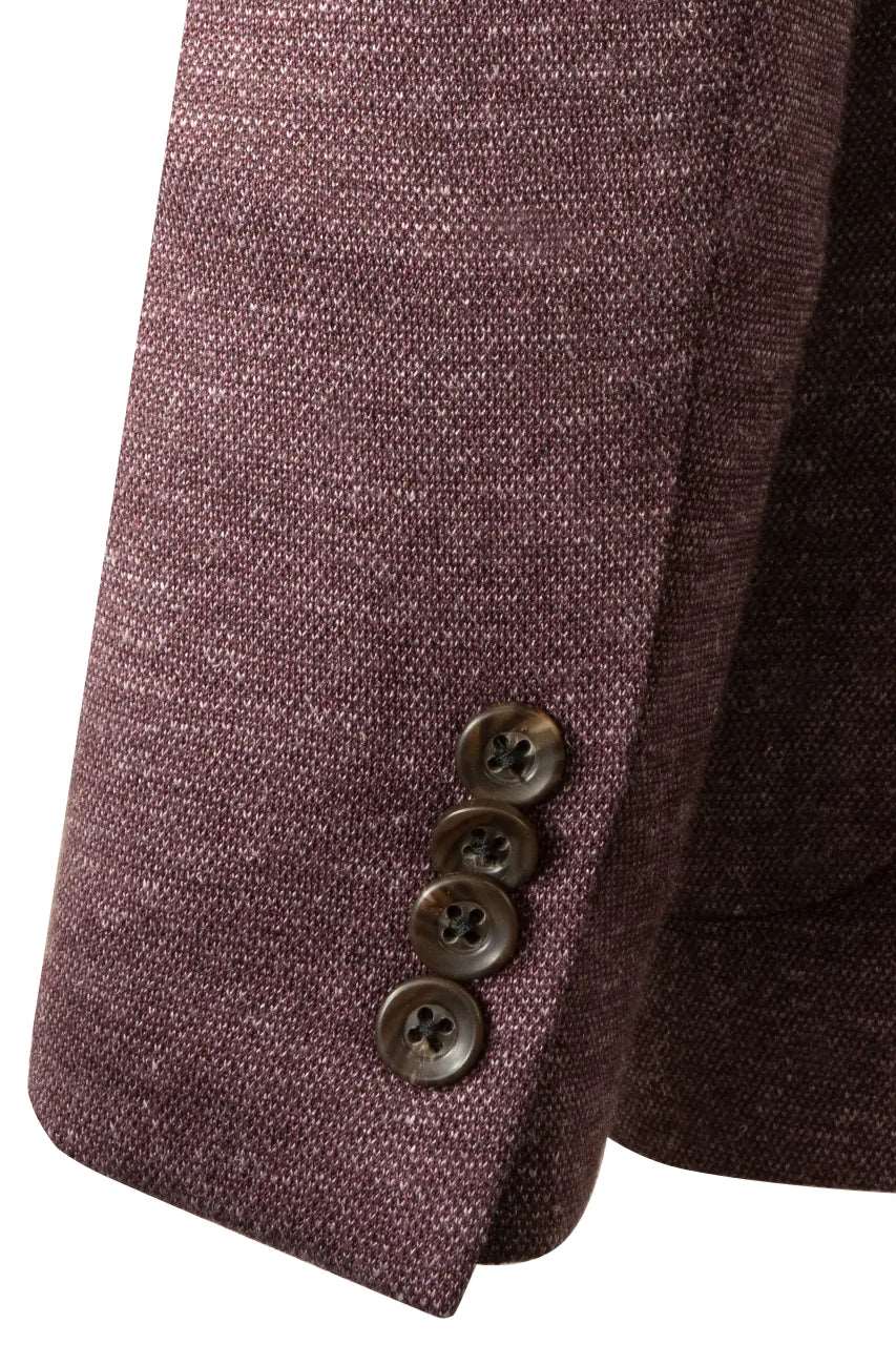 Berry Melange Hartford Contemporary Fit Unconstructed Sport Jacket - Jack Victor