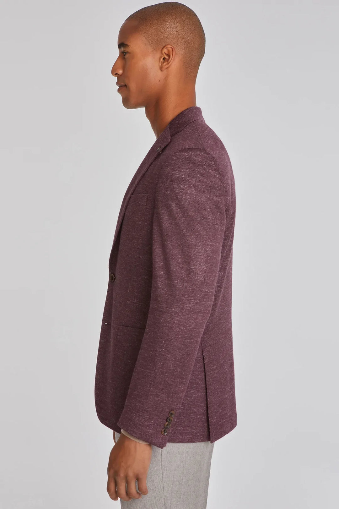 Berry Melange Hartford Contemporary Fit Unconstructed Sport Jacket - Jack Victor - Boutique Jacques Last Call