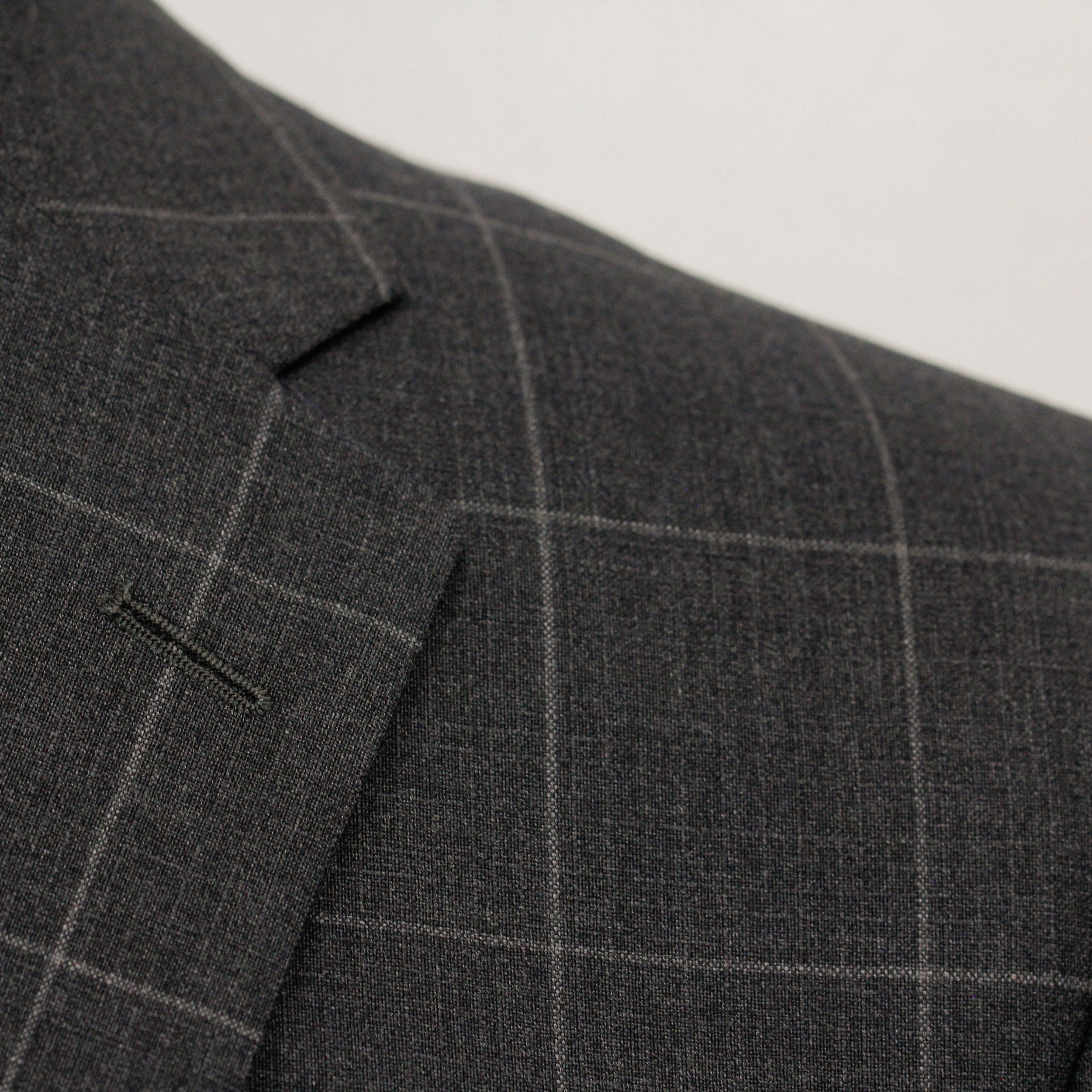 Charcoal Window-pane Check - Fraser Slim Fit Suit Jack Victor - Boutique Jacques Last Call