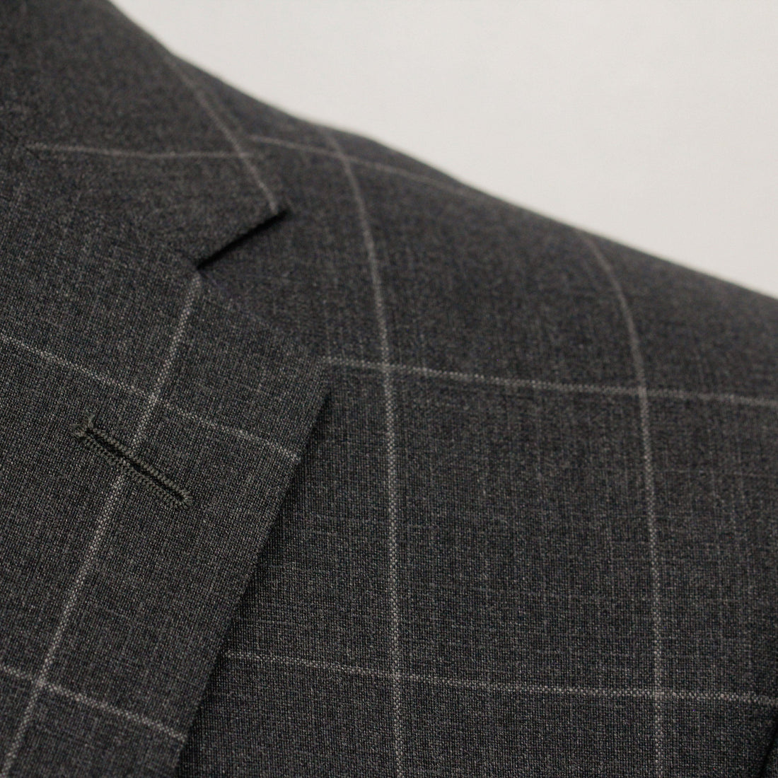 Charcoal Window-pane Check - Fraser Slim Fit Suit Jack Victor - Boutique Jacques Last Call