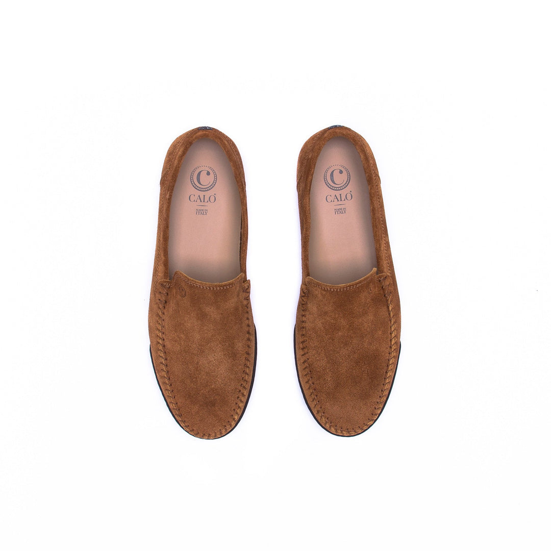 Umber Sorrento Unlined Driving Shoe Suede - Calo - Boutique Jacques Last Call
