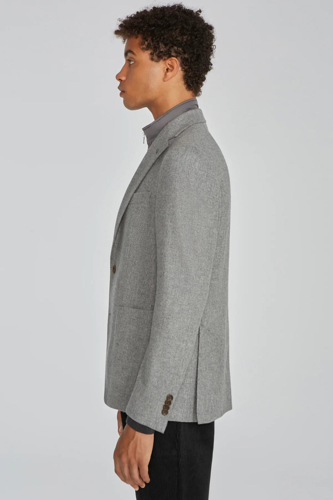 Light Grey Hybrid Sport Jacket Contemporary Fit - Jack Victor
