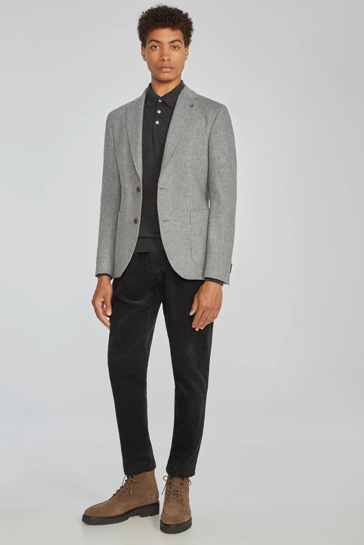 Light Grey Hybrid Sport Jacket Contemporary Fit - Jack Victor