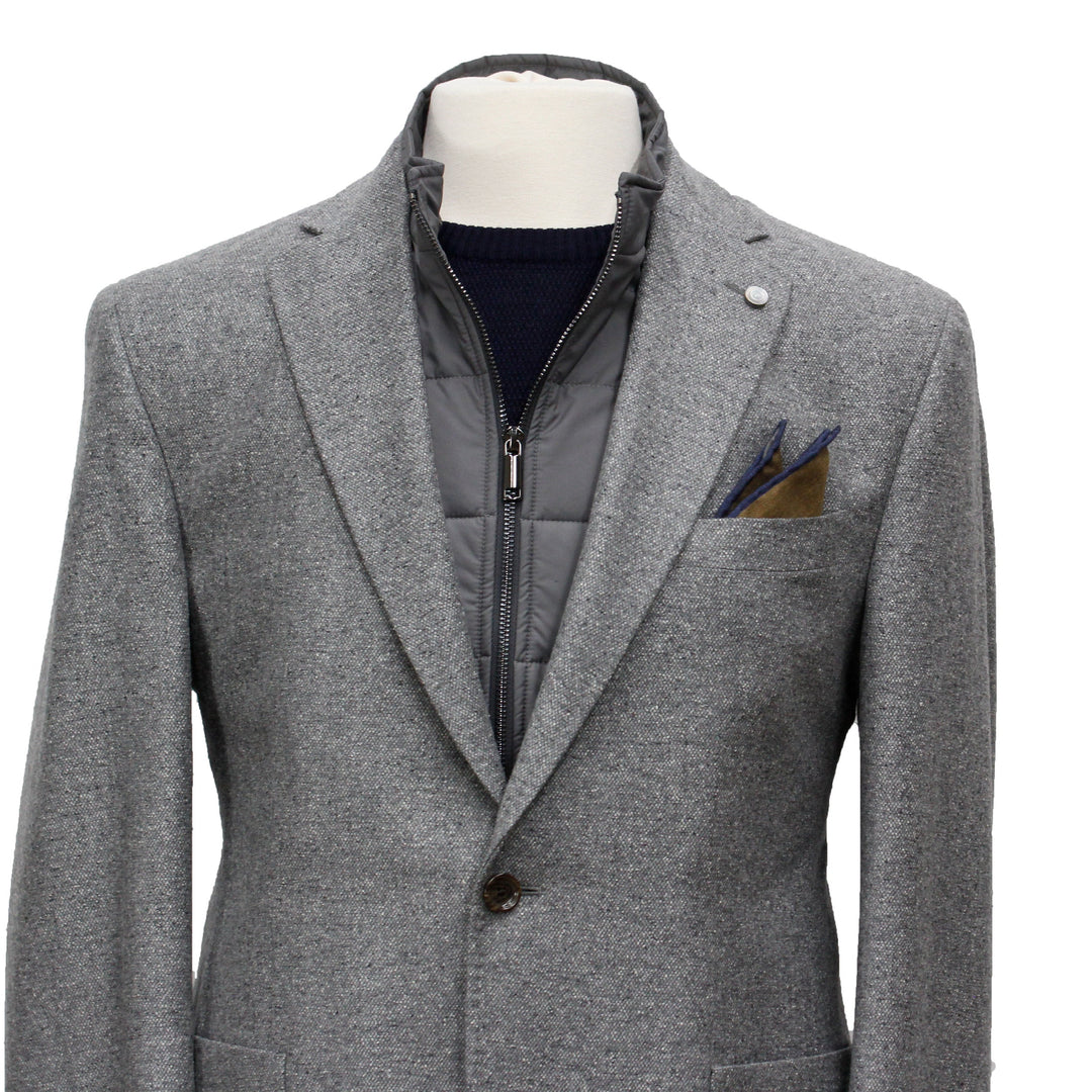 Grey Hybrid Sport Jacket Brice Contemporary Fit - Jack Victor