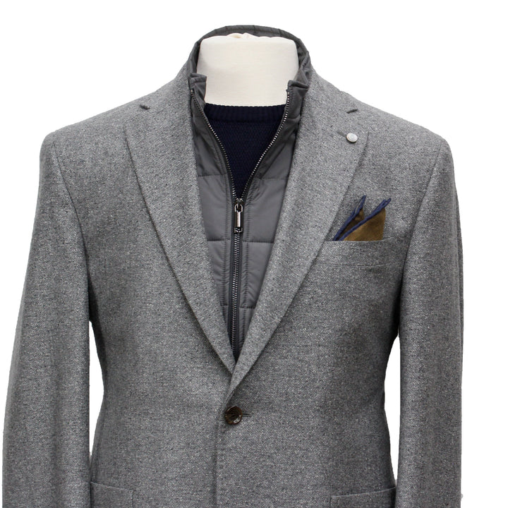 Grey Hybrid Sport Jacket Brice Contemporary Fit - Jack Victor