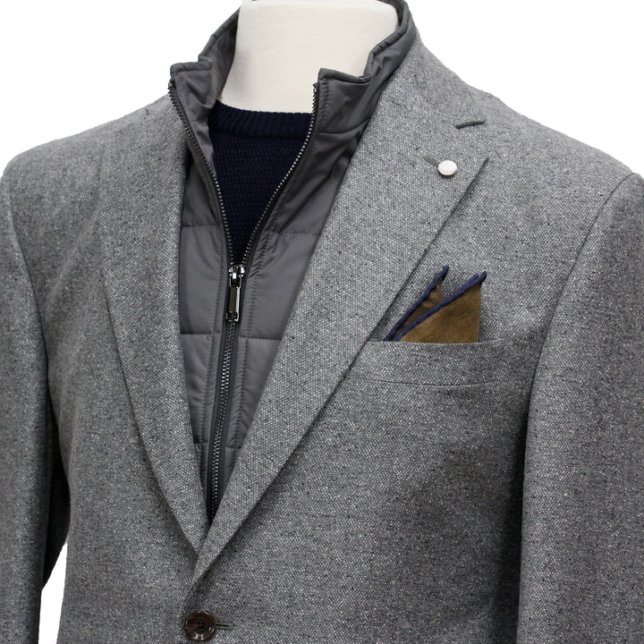 Grey Hybrid Sport Jacket Brice Contemporary Fit - Jack Victor