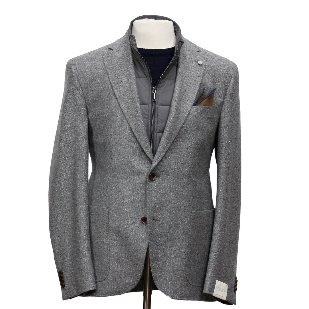 Grey Hybrid Sport Jacket Brice Contemporary Fit - Jack Victor